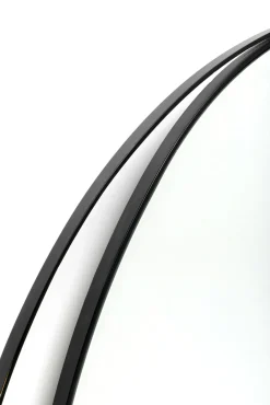 Best KARE Design Lustro wiszące do salonu rama czarna ze stali Ø80 cm - KARE