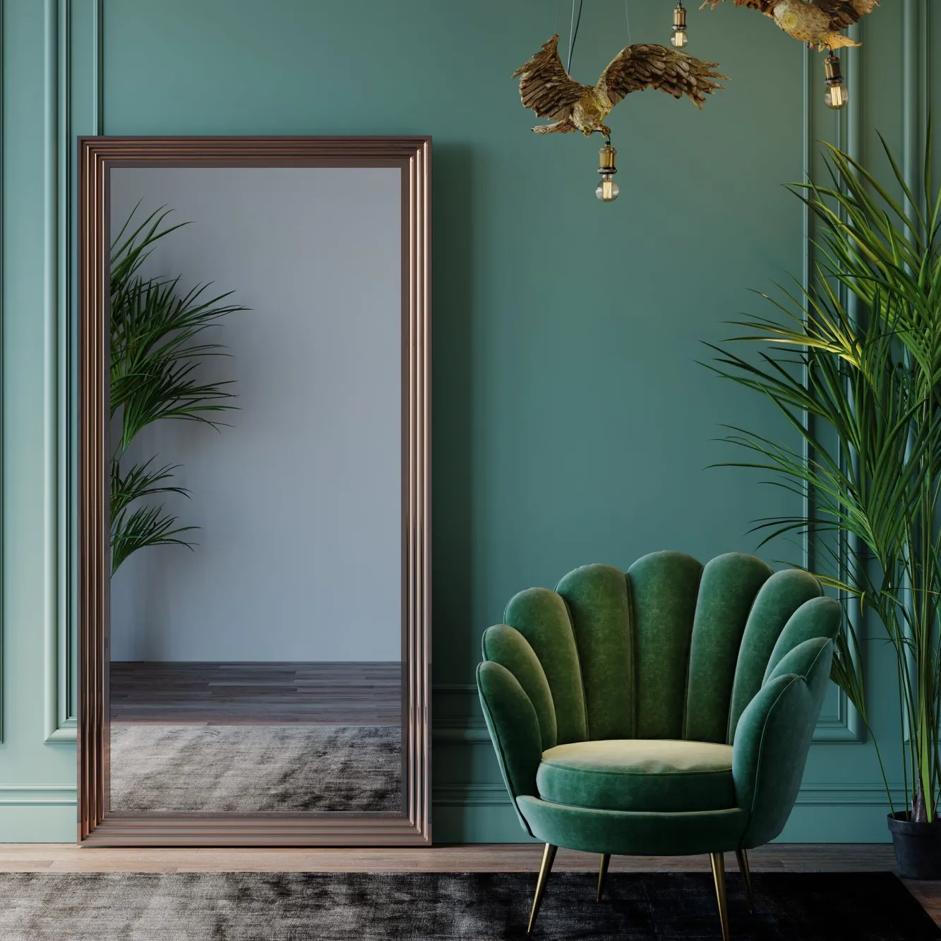 Sale KARE Design Lustro wiszące Frame 180x90 cm srebrne - KARE