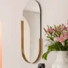 Online KARE Design Lustro wiszące Hipster Oval 114x50 cm złote - KARE