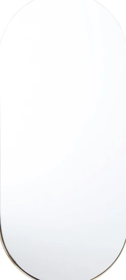 Online KARE Design Lustro wiszące Hipster Oval 114x50 cm złote - KARE