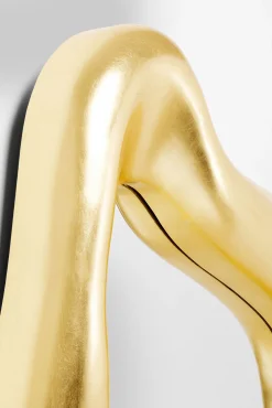 Discount KARE Design Lustro wiszące Hologram 119x76 cm złote - KARE