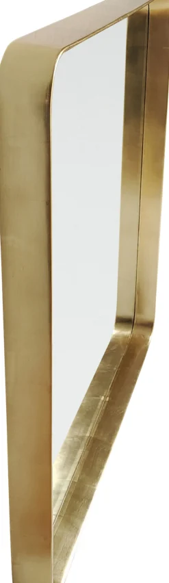 Fashion KARE Design Lustro wiszące kwadratowe ze złotą ramą 103x103 cm - KARE