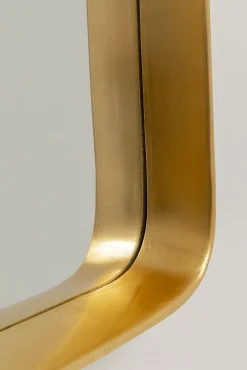 Fashion KARE Design Lustro wiszące kwadratowe ze złotą ramą 103x103 cm - KARE