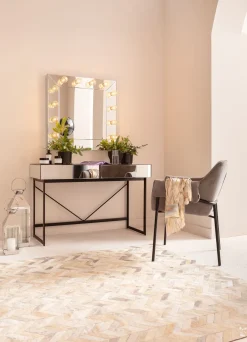 Clearance KARE Design Lustro wiszące Make Up Square 81x81 cm srebrne - KARE