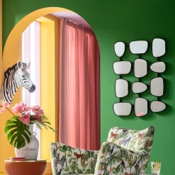 Best KARE Design Lustro wiszące odwracalne rama stalowa czarna 80x114 cm - KARE