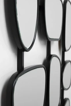 Best KARE Design Lustro wiszące odwracalne rama stalowa czarna 80x114 cm - KARE