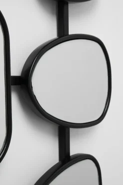 Best KARE Design Lustro wiszące odwracalne rama stalowa czarna 80x114 cm - KARE