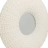 Outlet KARE Design Lustro wiszące okrągłe białe motyw muszli Ø110 cm - KARE