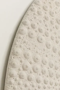 Outlet KARE Design Lustro wiszące okrągłe białe motyw muszli Ø110 cm - KARE