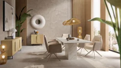 Outlet KARE Design Lustro wiszące okrągłe białe motyw muszli Ø110 cm - KARE