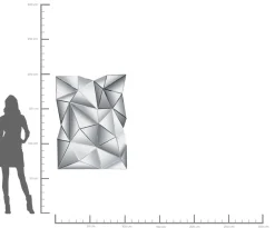 Fashion KARE Design Lustro wiszące Prisma 140x105 cm srebrne - KARE
