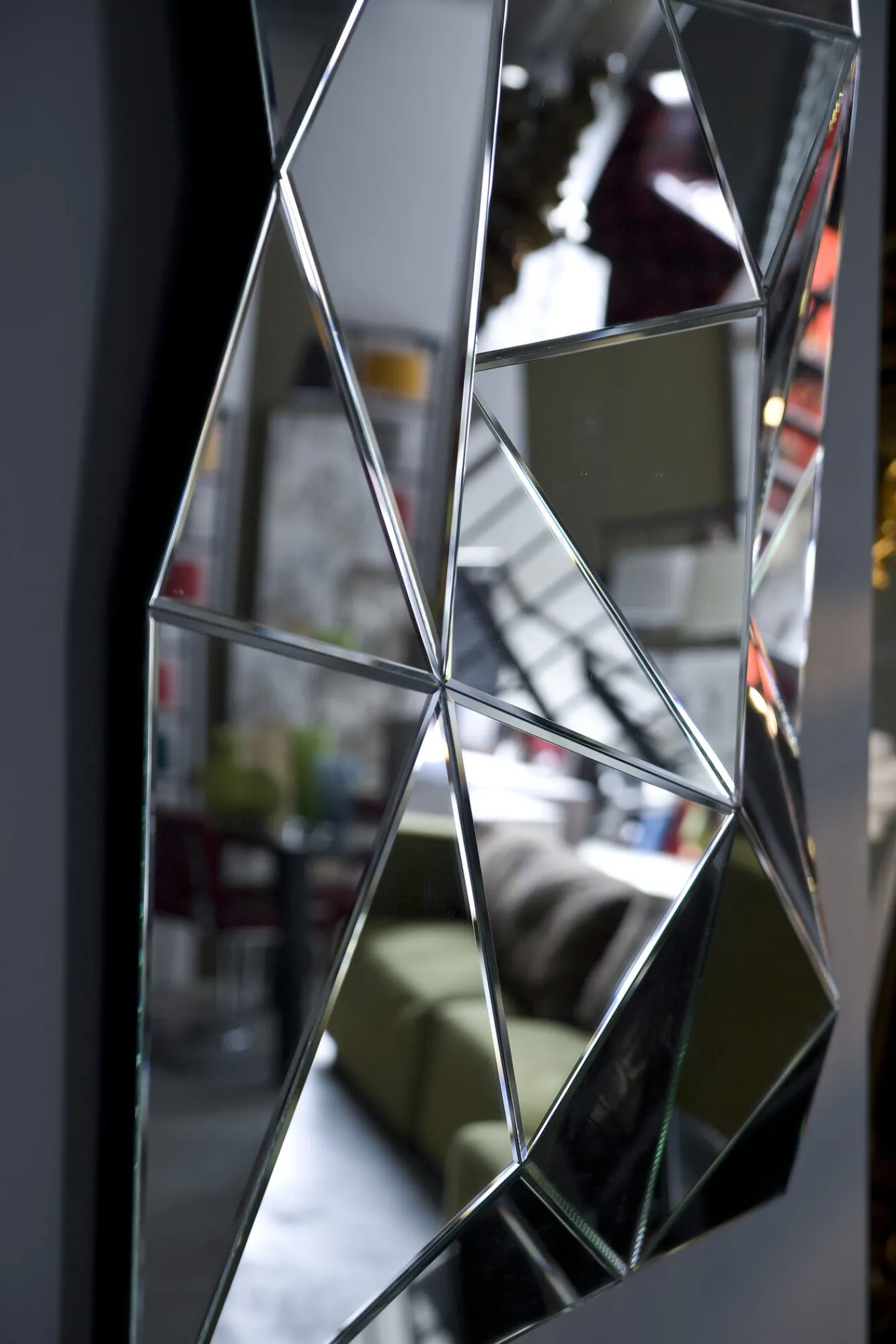 Fashion KARE Design Lustro wiszące Prisma 140x105 cm srebrne - KARE