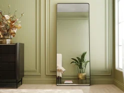 Fashion KARE Design Lustro wiszące Shadow Soft 200x80 cm czarne - KARE