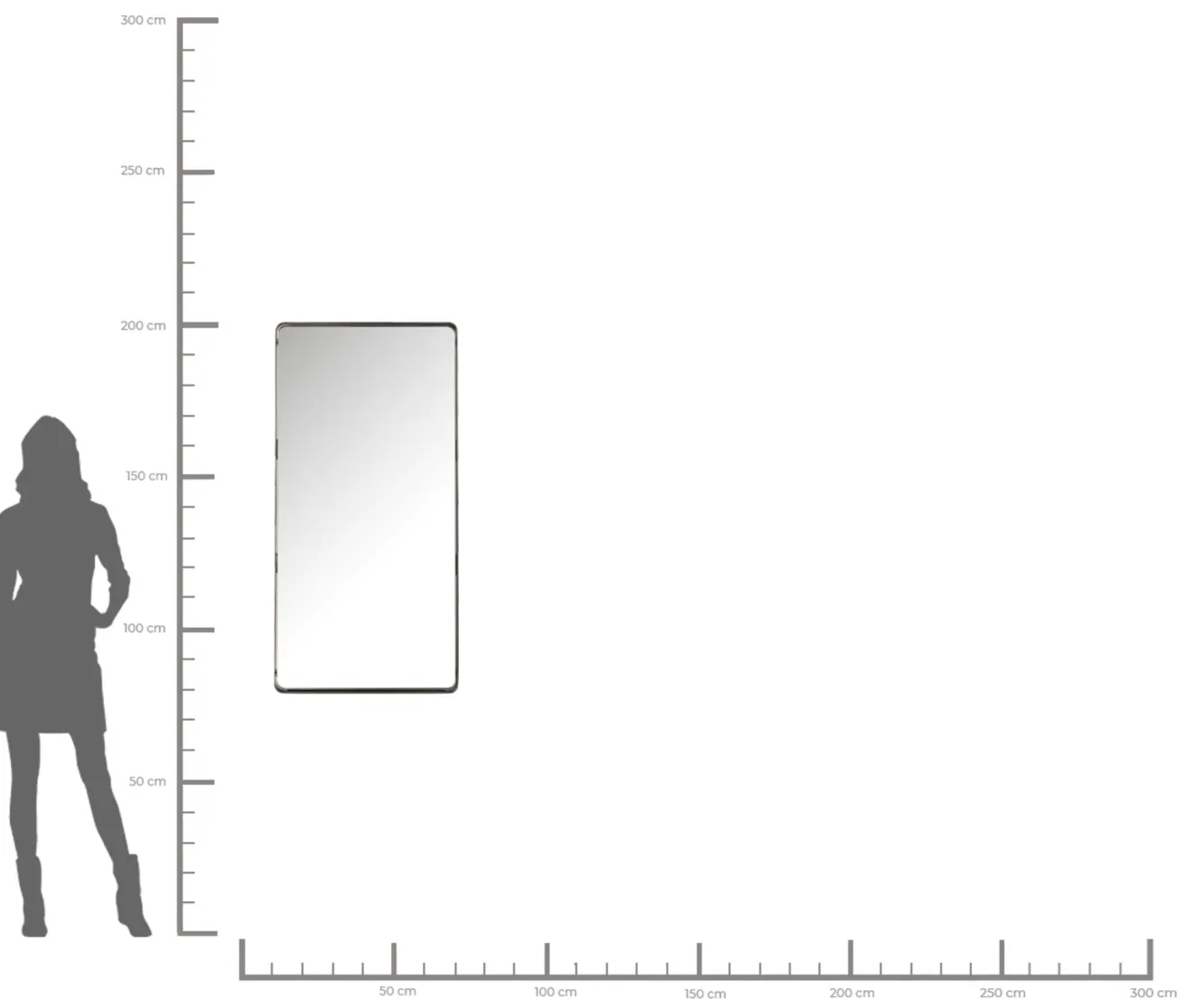 New KARE Design Lustro wiszące Shadow Soft 120x60 cm czarne - KARE