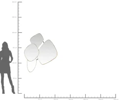 Online KARE Design Lustro wiszące Shapes 130x105 cm złote - KARE