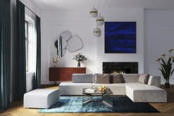 Online KARE Design Lustro wiszące Shapes 130x105 cm złote - KARE