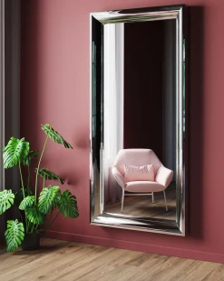 Discount KARE Design Lustro wiszące Soft Beauty 207x99 cm srebrne - KARE