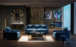 Online KARE Design Lustro wiszące Solare Gold Ø132 cm złote - KARE