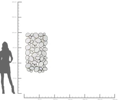 Outlet KARE Design Lustro wiszące Water Drops 135x78 cm miedziane - KARE