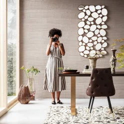 Outlet KARE Design Lustro wiszące Water Drops 135x78 cm miedziane - KARE