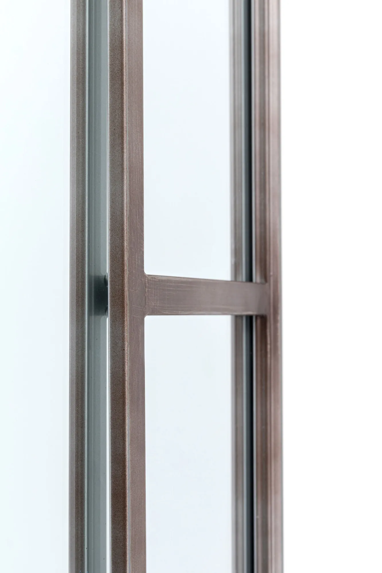 Fashion KARE Design Lustro wiszące Window Iron 200x90 cm brązowe - KARE