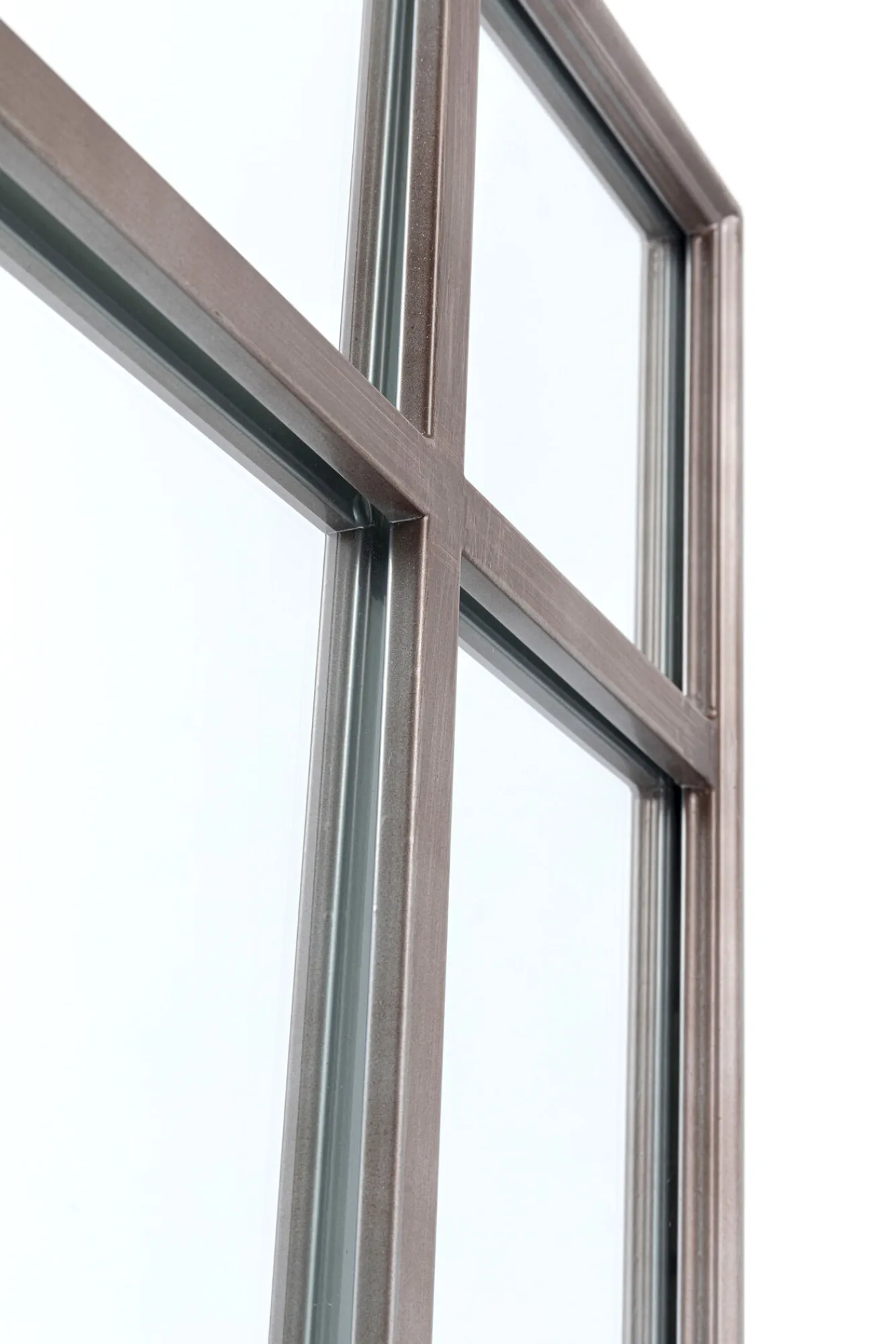 Fashion KARE Design Lustro wiszące Window Iron 200x90 cm brązowe - KARE