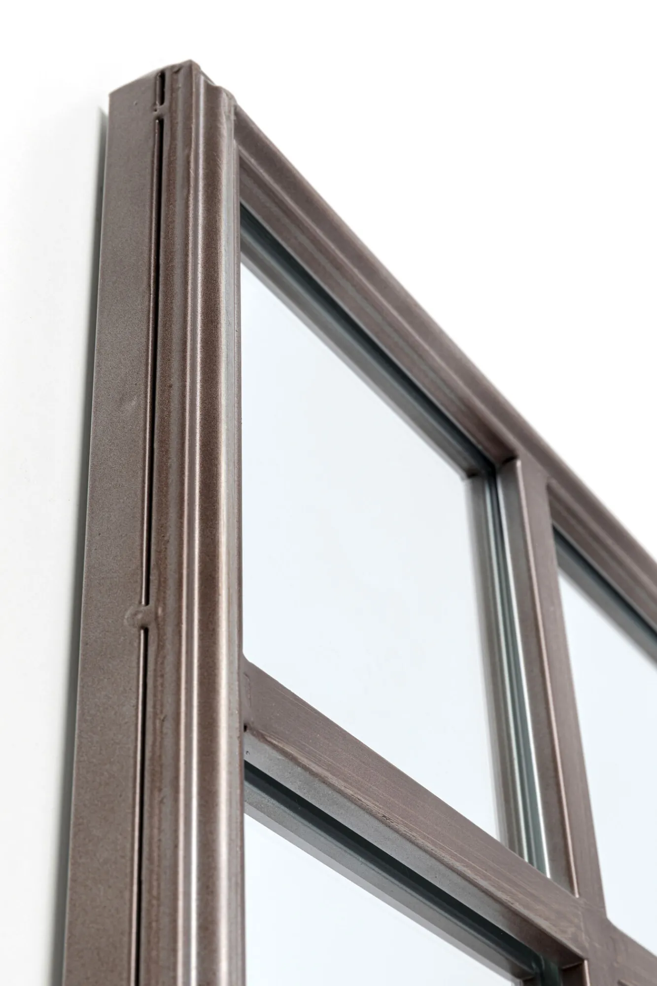 Fashion KARE Design Lustro wiszące Window Iron 200x90 cm brązowe - KARE