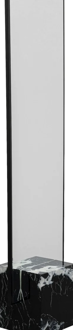 Hot KARE Design Lustro z czarną ramą 46x180 cm podstawa z marmuru - KARE