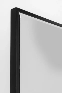 Hot KARE Design Lustro z czarną ramą 46x180 cm podstawa z marmuru - KARE