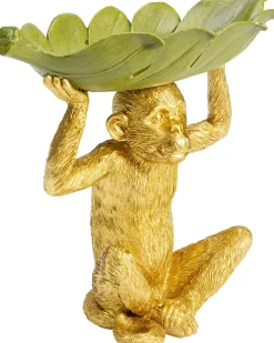 Clearance KARE Design Misa dekoracyjna Banana Leaf 24x22 cm zielono-złota - KARE