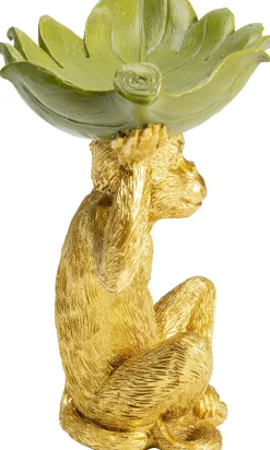 Clearance KARE Design Misa dekoracyjna Banana Leaf 24x22 cm zielono-złota - KARE