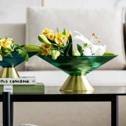 Fashion KARE Design Misa dekoracyjna Birdie Ø35x15 cm turkusowa - KARE