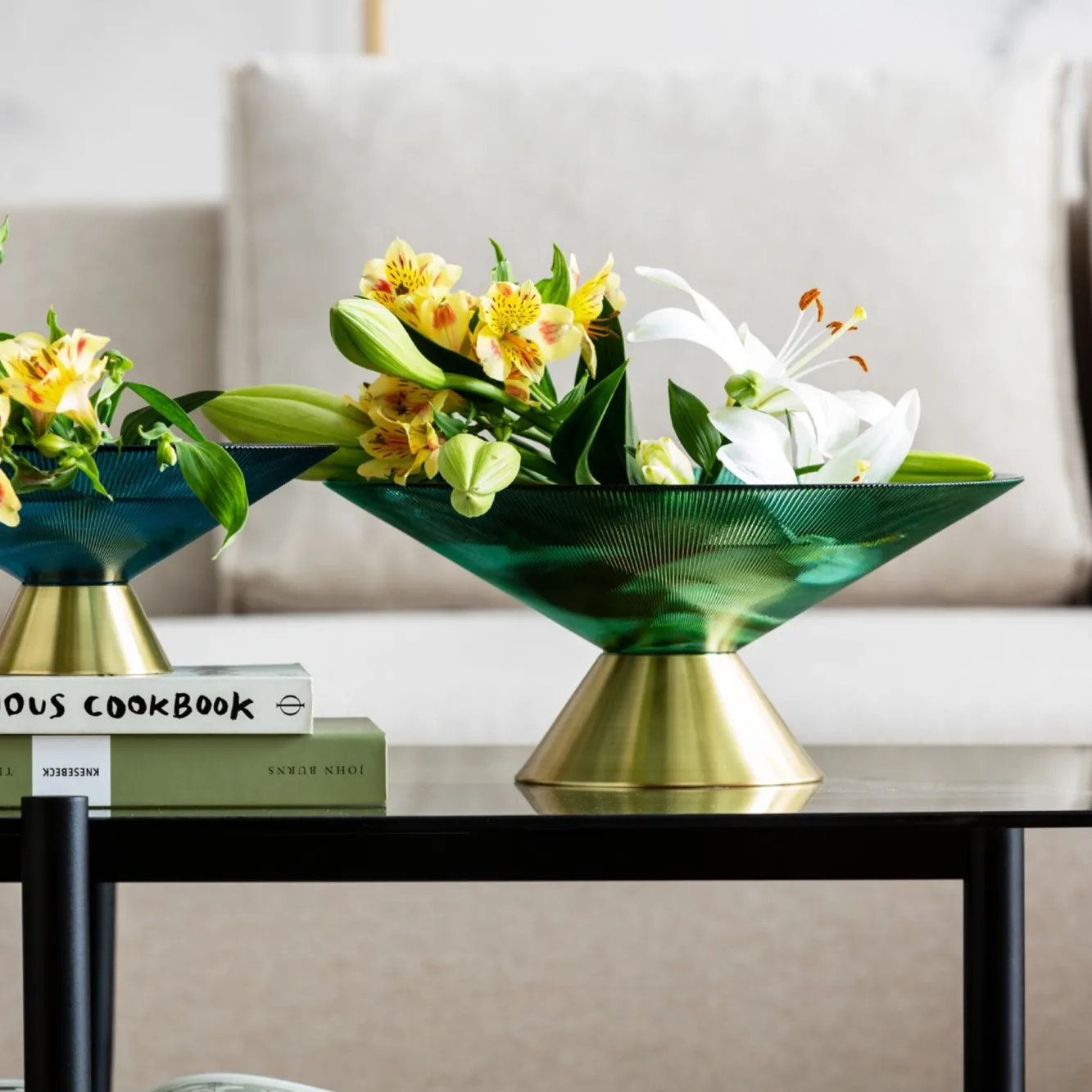 Fashion KARE Design Misa dekoracyjna Birdie Ø35x15 cm turkusowa - KARE