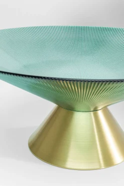 Fashion KARE Design Misa dekoracyjna Birdie Ø35x15 cm turkusowa - KARE