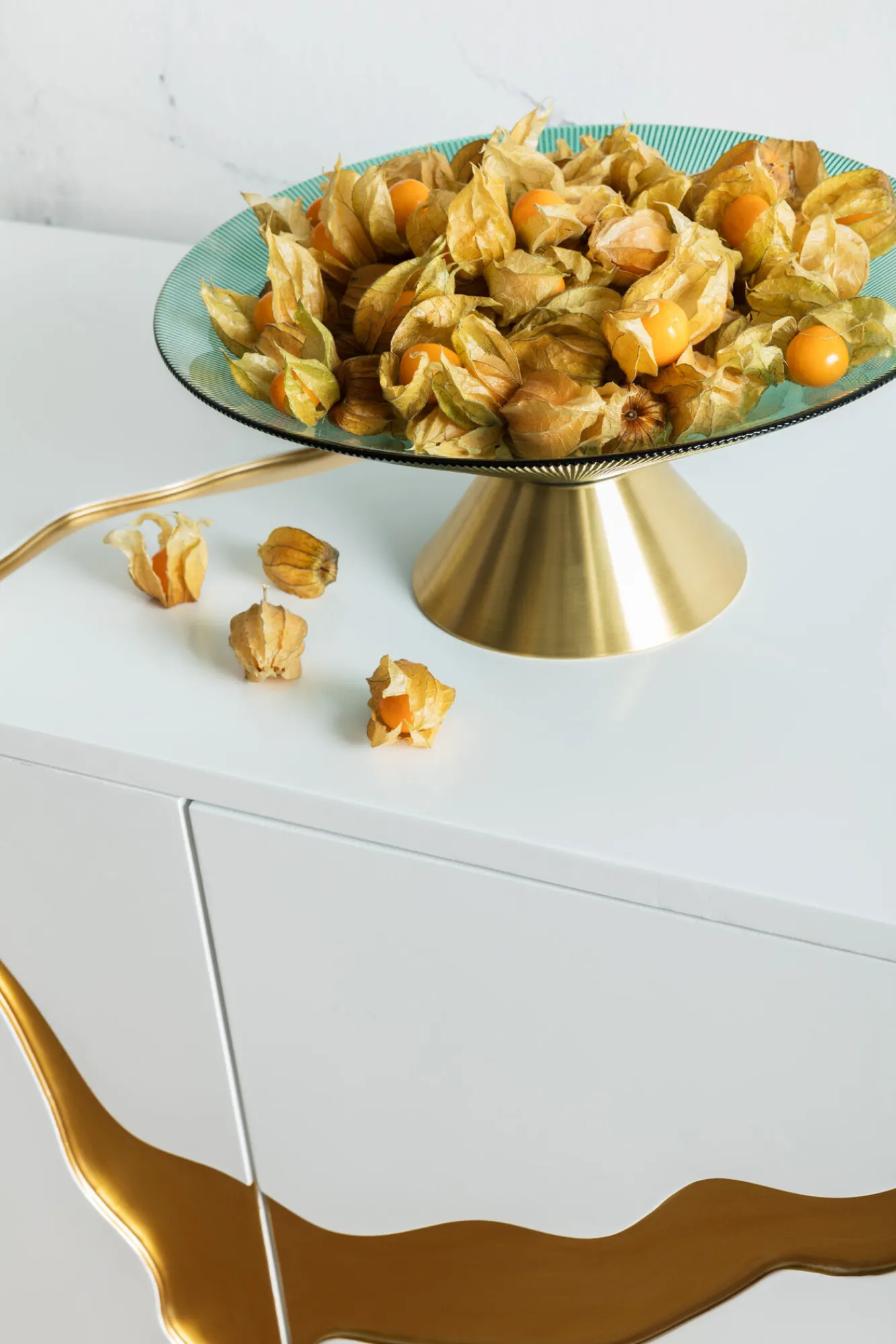 Fashion KARE Design Misa dekoracyjna Birdie Ø35x15 cm turkusowa - KARE