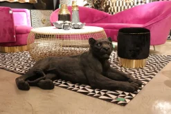 New KARE Design Misa dekoracyjna Flower Bloom Ø25 cm czarno-złota - KARE