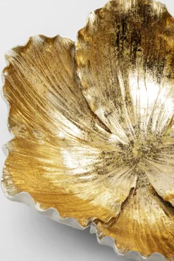 Online KARE Design Misa dekoracyjna Flower Bloom Ø25 cm kremowo-złota - KARE