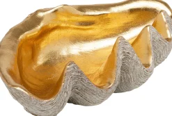 Clearance KARE Design Misa dekoracyjna muszla srebrno-złota 41x27 cm - KARE