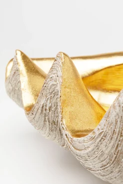 Clearance KARE Design Misa dekoracyjna muszla srebrno-złota 41x27 cm - KARE