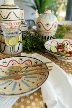 Outlet KARE Design Misa dekoracyjna z ceramiki boho kolorowe wzory Ø27 cm - KARE