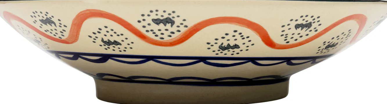 Sale KARE Design Misa dekoracyjna z ceramiki boho kolorowe wzory Ø28 cm - KARE