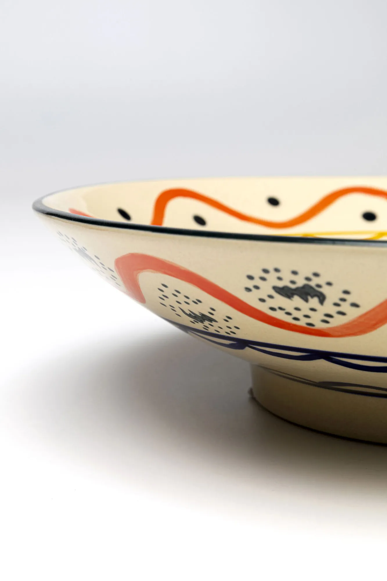 Sale KARE Design Misa dekoracyjna z ceramiki boho kolorowe wzory Ø28 cm - KARE