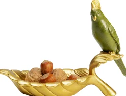 Sale KARE Design Miseczka dekoracyjna Parrot Guard 21x14 cm zielono-złota - KARE