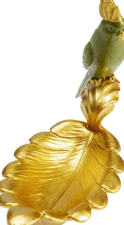 Sale KARE Design Miseczka dekoracyjna Parrot Guard 21x14 cm zielono-złota - KARE