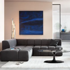 Outlet KARE Design Narożnik Belami 265x210 cm szary lewy - KARE