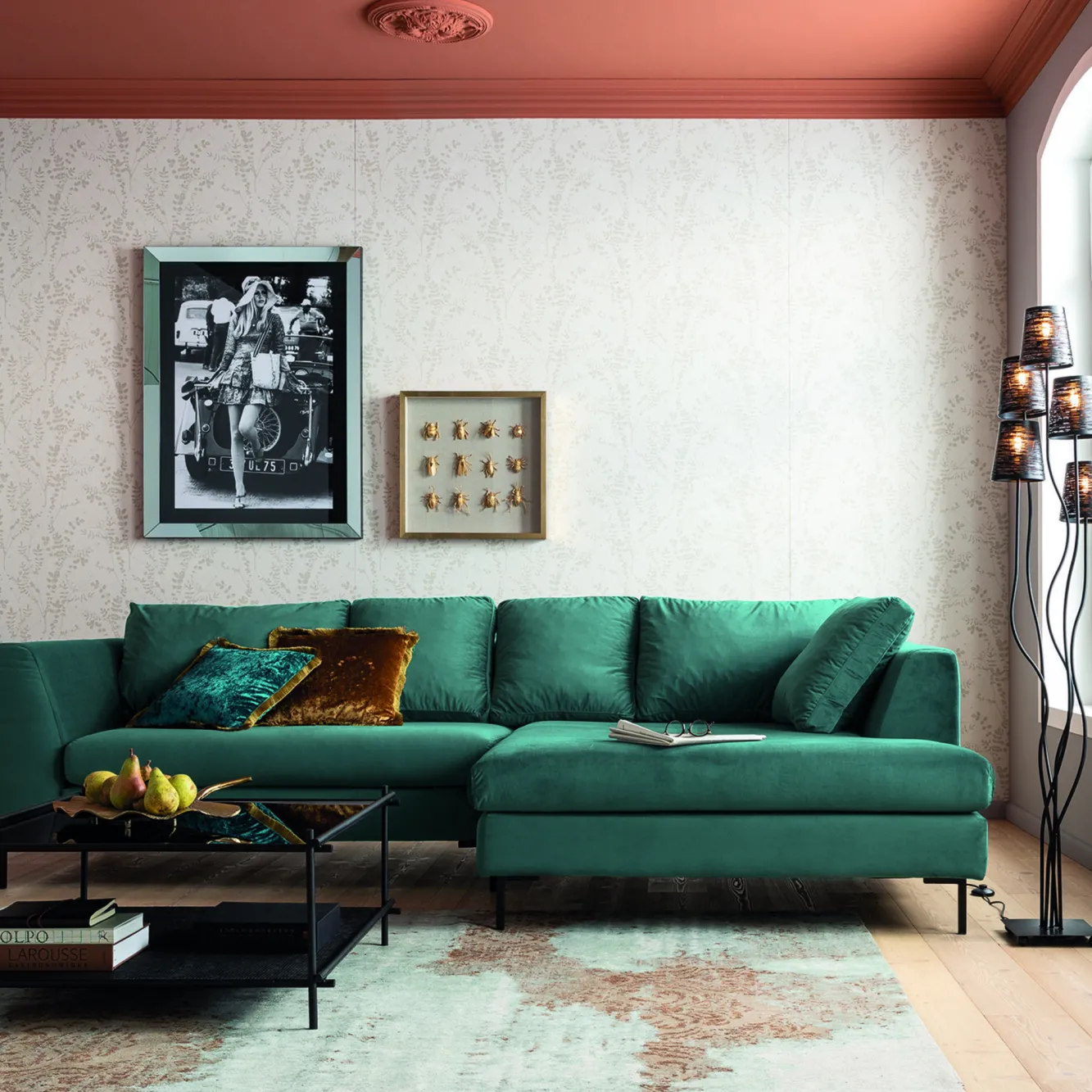 Hot KARE Design Narożnik Gianna 290x167 cm zielony lewy - KARE