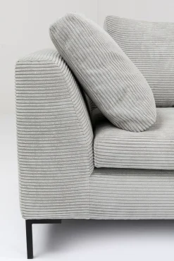 Fashion KARE Design Narożnik Gianni Cord 290x167 cm szary prawy - KARE