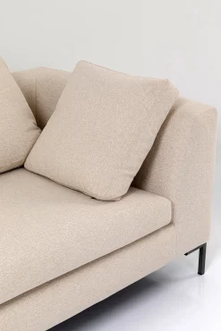 Best KARE Design Narożnik Gianni Velvet 290x167 cm kremowy lewy - KARE