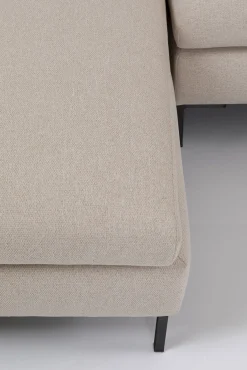 Best KARE Design Narożnik Gianni Velvet 290x167 cm kremowy lewy - KARE