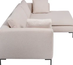 Best KARE Design Narożnik Gianni Velvet 290x167 cm kremowy prawy - KARE